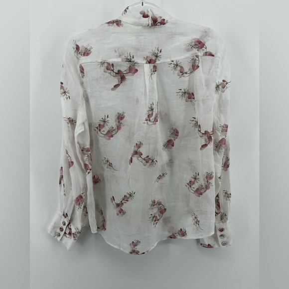 Zimmermann Dancer Floral Blouse size AU 2 No neck Tie Excellent Condition - Picture 4 of 9